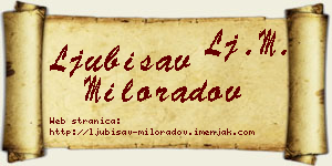 Ljubisav Miloradov vizit kartica